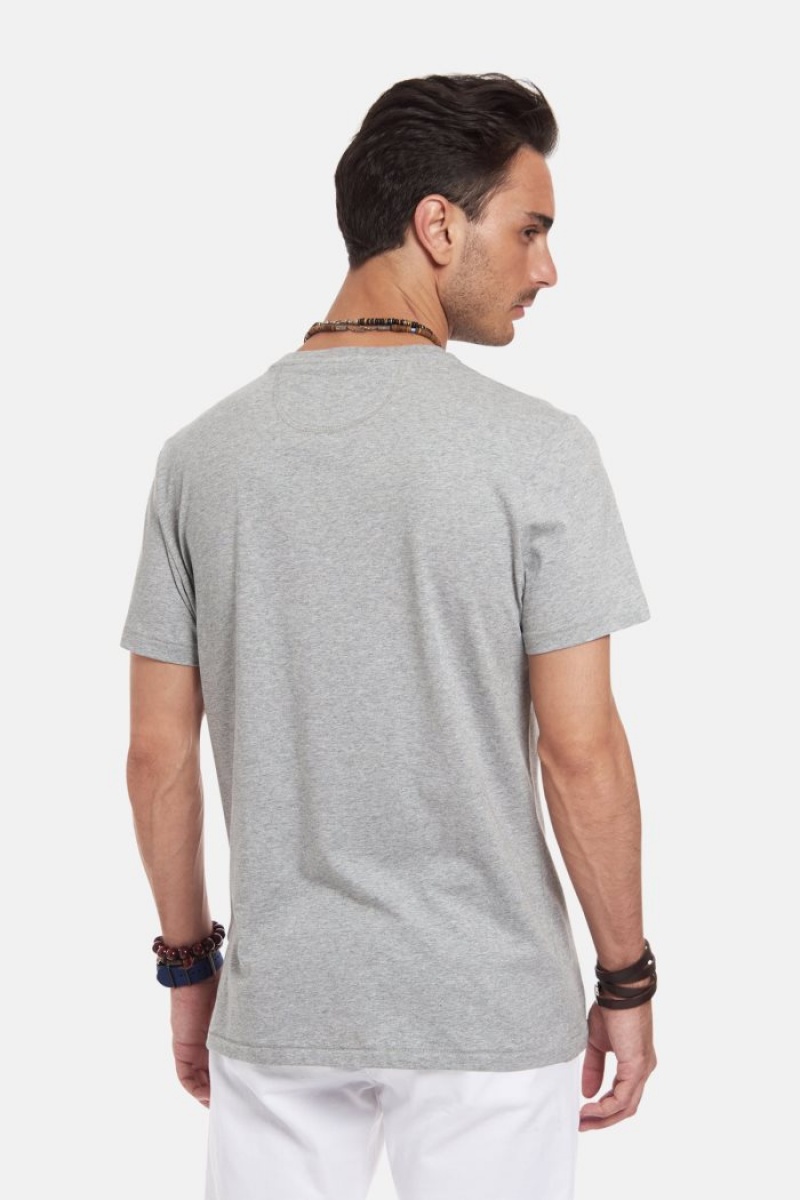 Polera La Martina Regular-fit Cotton Hombre Gris Claro Chile | ZOR-2861