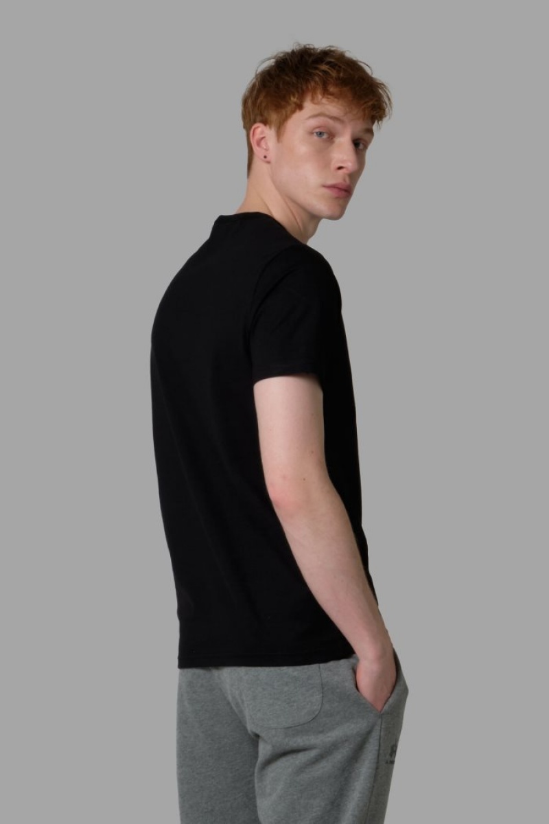 Polera La Martina Regular-fit Hombre Negras Chile | MIZ-0596