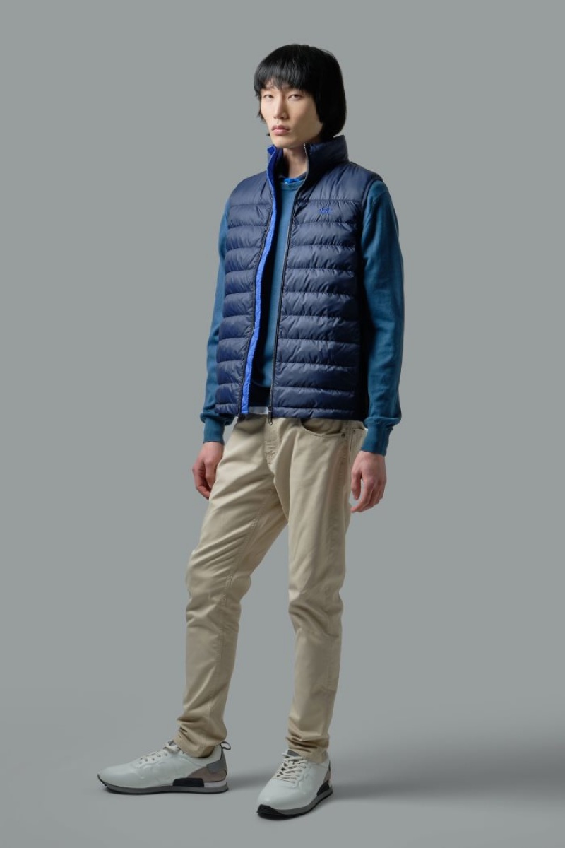 Chaleco La Martina Goose Down-padded Hombre Azul Marino Chile | LIO-6733