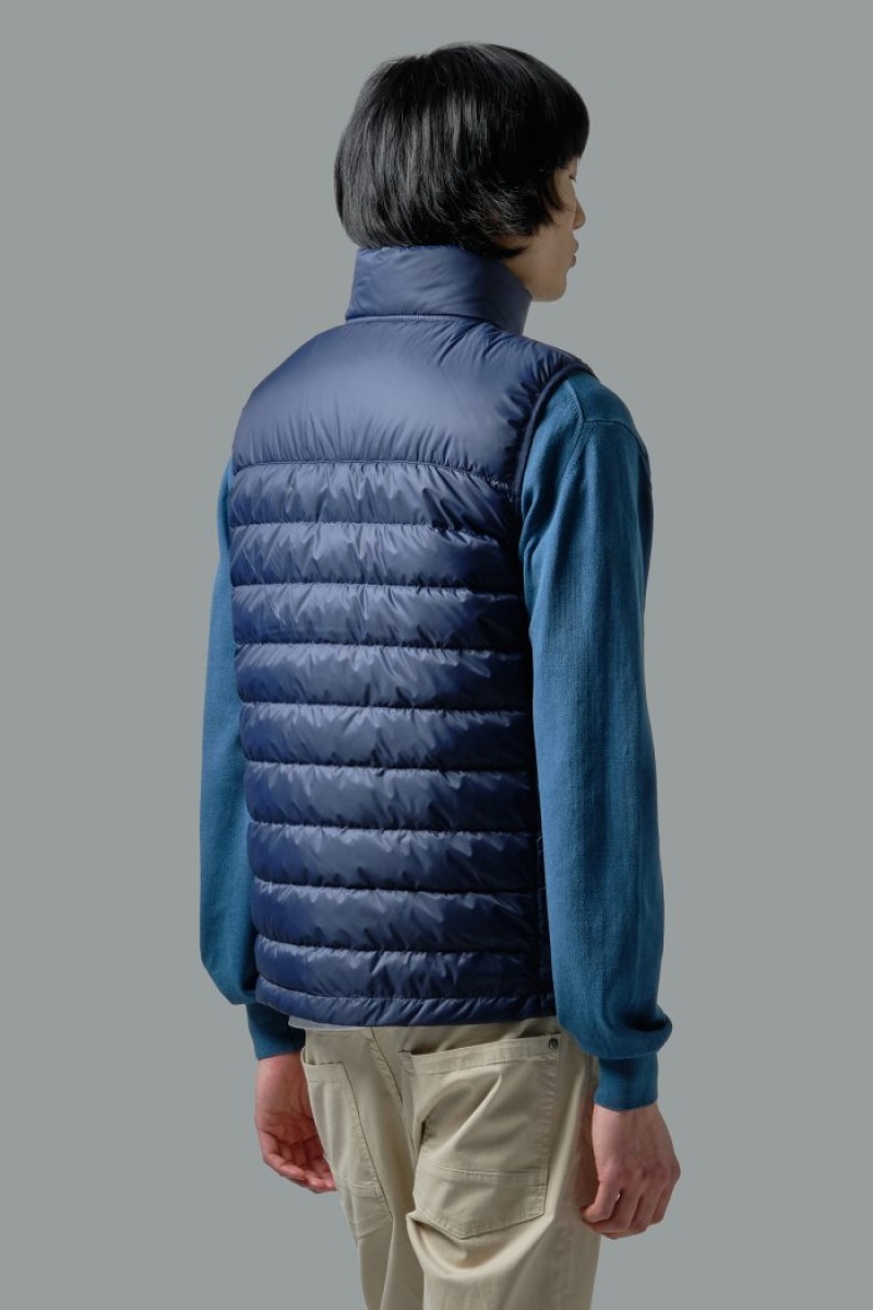 Chaleco La Martina Goose Down-padded Hombre Azul Marino Chile | LIO-6733