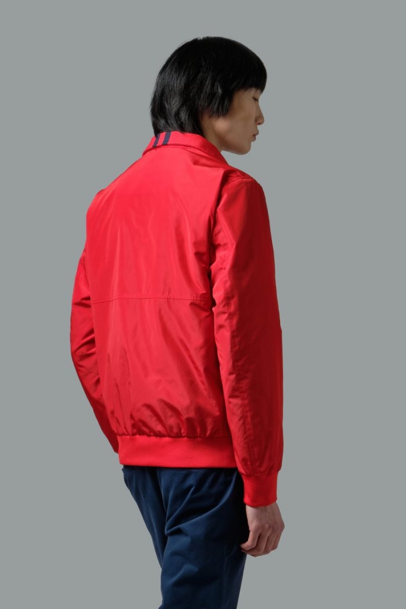 Cortavientos La Martina Regular-fit Synthetic Fibre Hombre Rojas Chile | LRH-8978