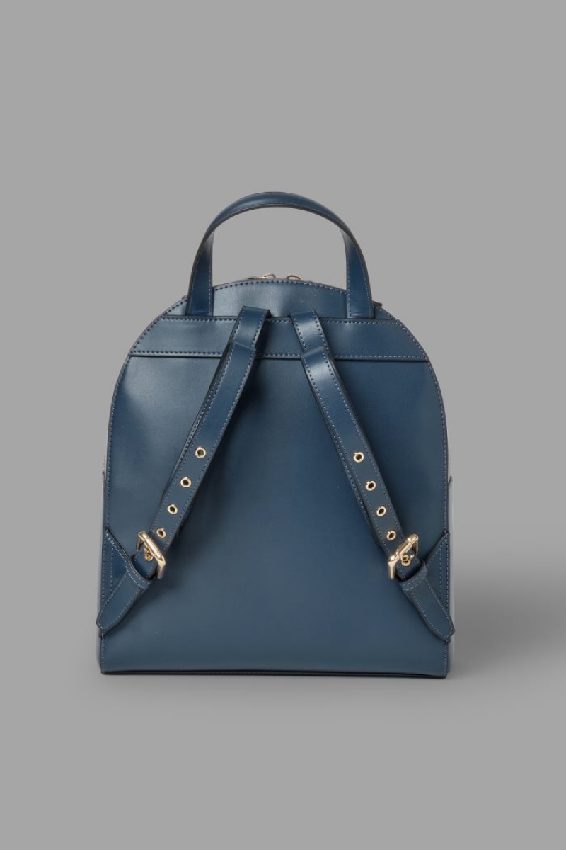 Mochilas La Martina Stud-embellished Leather Mujer Azul Marino Chile | DNL-3621