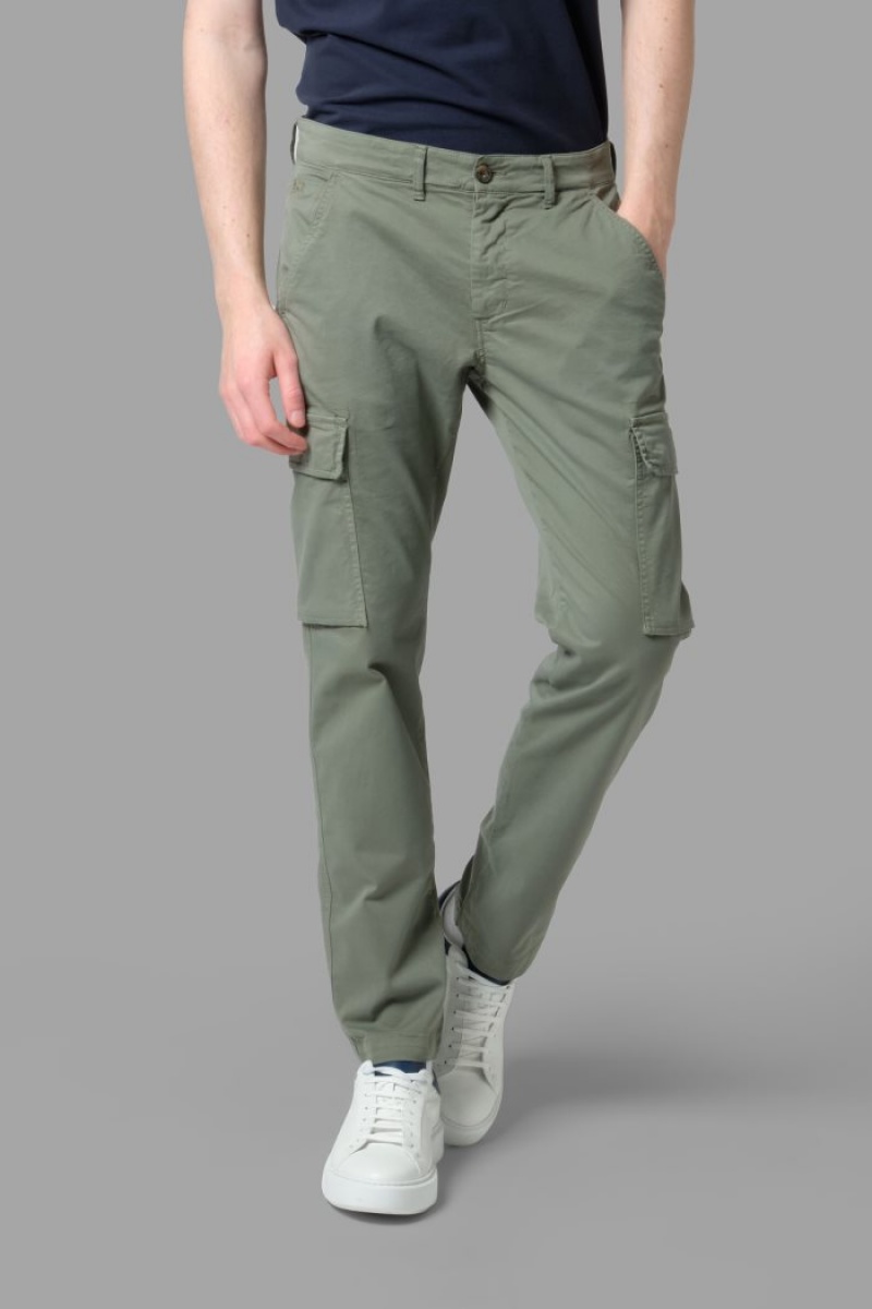 Pantalones Chinos La Martina Regular-fit Stretch Cotton Hombre Verde Oliva Chile | TAC-0224