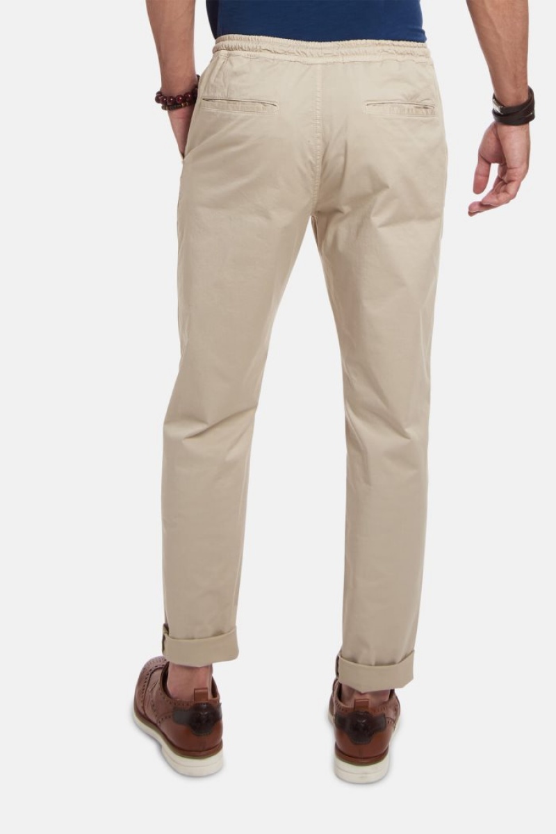 Pantalones Chinos La Martina Regular-fit Stretch Cotton Hombre Beige Chile | RMR-1553