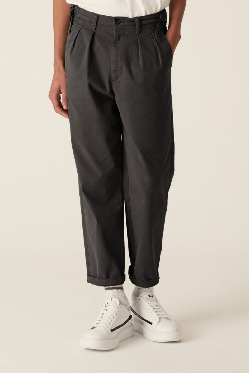 Pantalones Chinos La Martina Stretch Cotton Negras Chile | NSI-9752