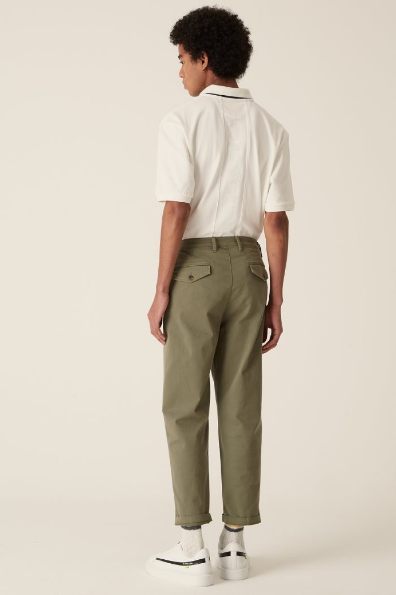 Pantalones Chinos La Martina Stretch Cotton Deep Verde Chile | BIX-6607