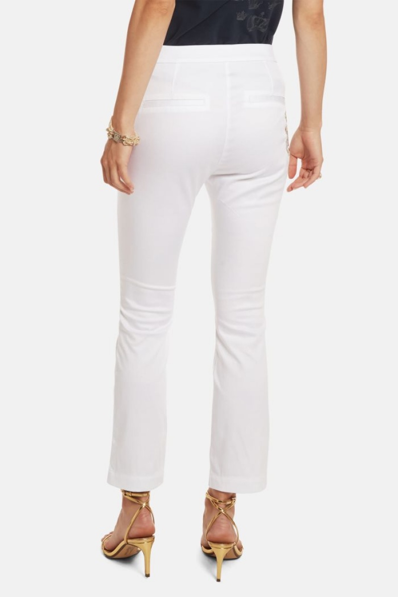 Pantalones La Martina Regular-fit Stretch Mujer Blancas Chile | DZY-4874