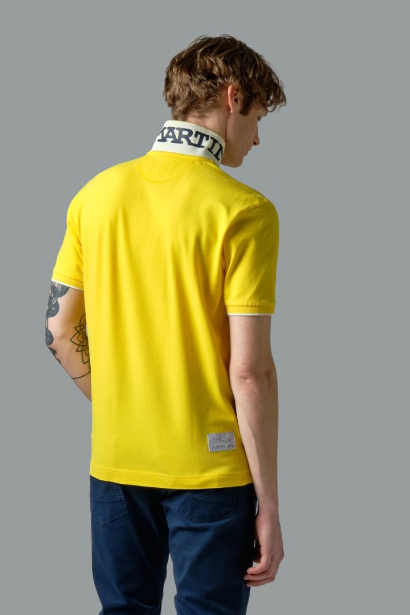 Polo La Martina Corta-sleeved Regular Fit Hombre Amarillo Chile | JJA-2906