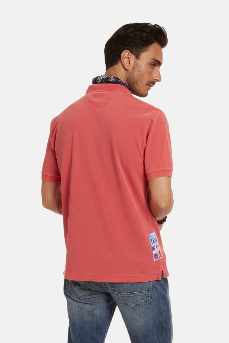 Polo La Martina Corta-sleeved Regular-fit Cotton Hombre Rojas Chile | STA-2596