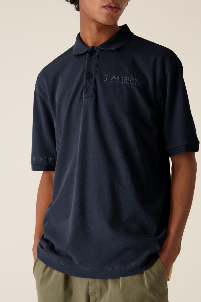 Polo La Martina LMRTN Cotton Azul Marino Chile | SWG-4177