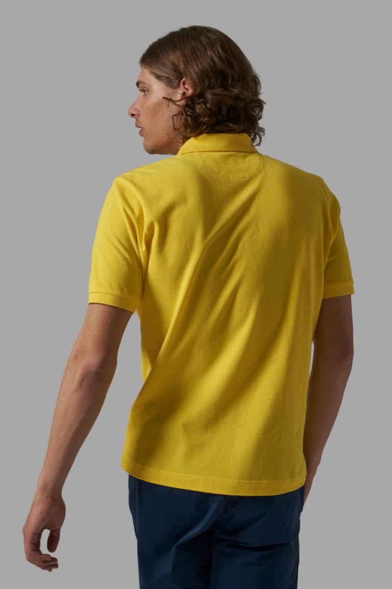 Polo La Martina Regular-fit Classic Piqué Hombre Amarillo Chile | RSJ-8664