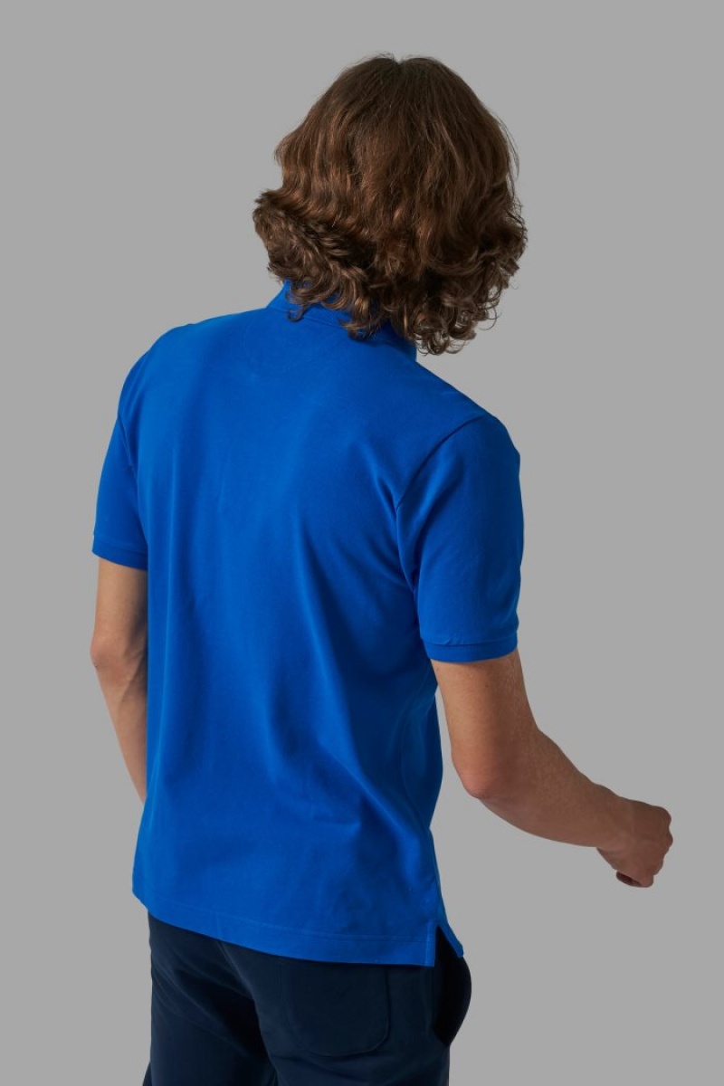 Polo La Martina Regular-fit Classic Piqué Hombre Azules Chile | DAL-3688