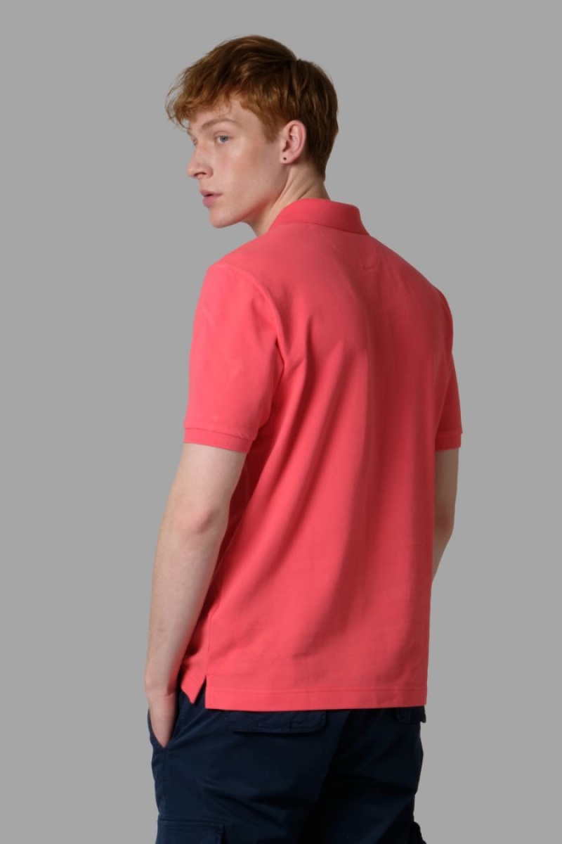 Polo La Martina Regular-fit Classic Piqué Hombre Coral Chile | PQP-3309