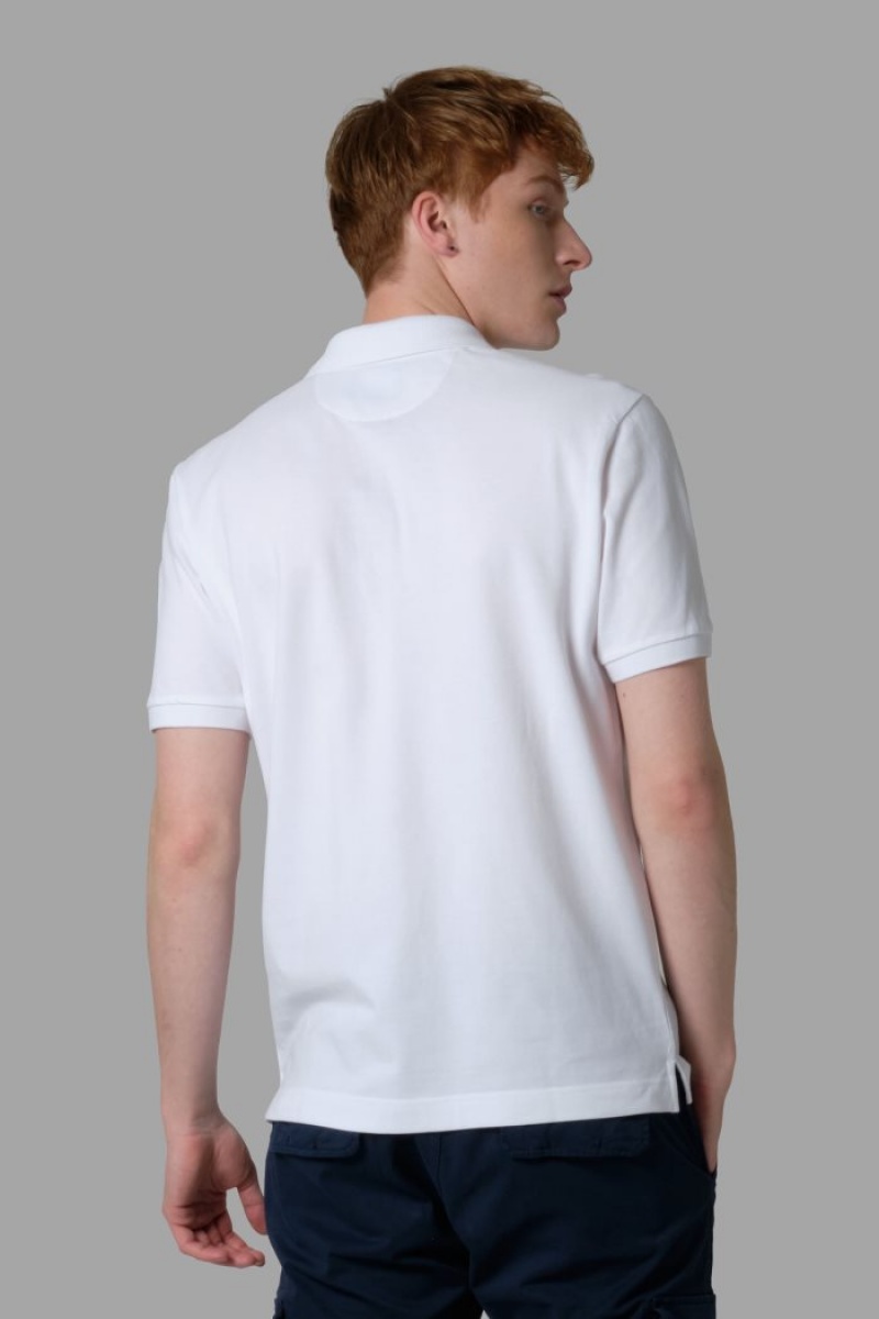 Polo La Martina Regular-fit Classic Piqué Hombre Blancas Chile | UDJ-6564