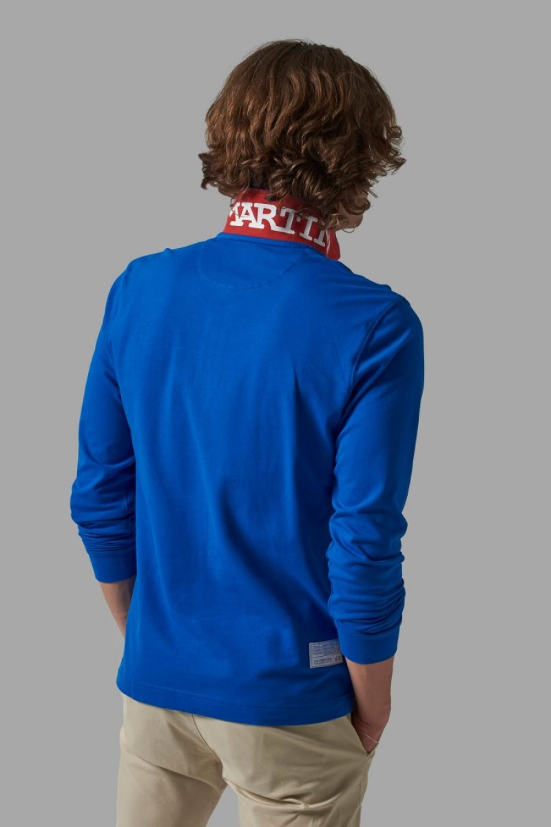 Polo La Martina Regular-fit Hombre Azules Chile | OIN-9569