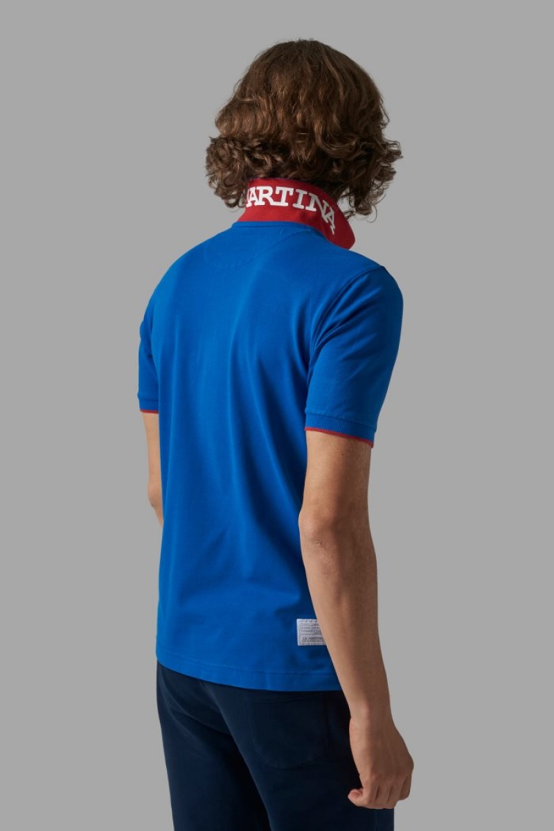 Polo La Martina Regular-fit Hombre Azules Chile | XYP-1345