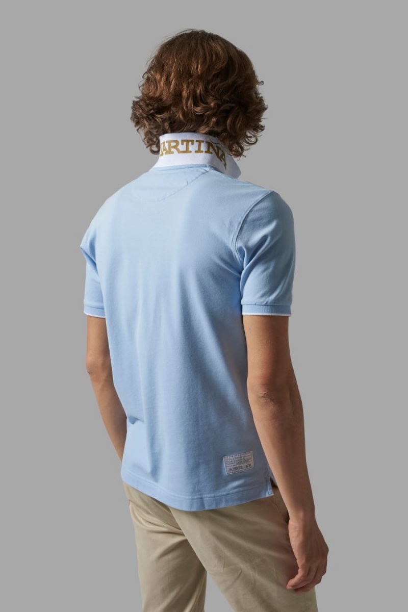 Polo La Martina Regular-fit Hombre Azules Chile | PAO-7323