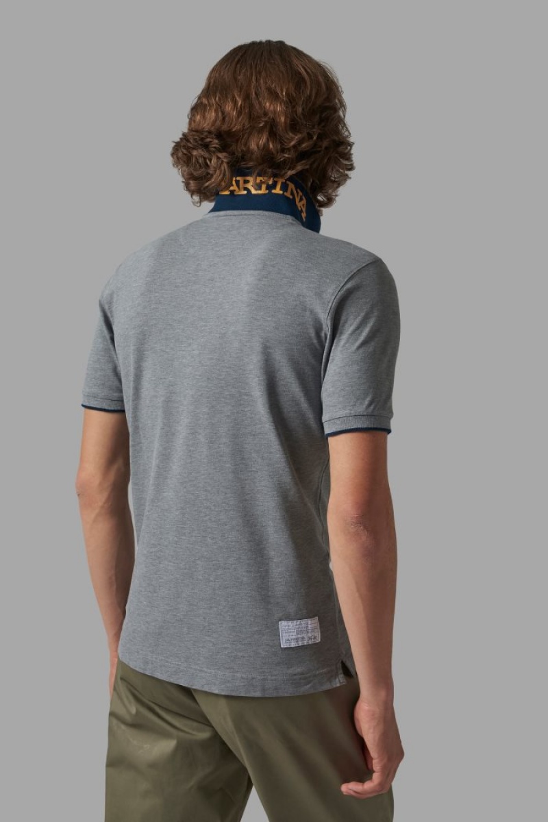 Polo La Martina Regular-fit Hombre Gris Chile | HTA-9137