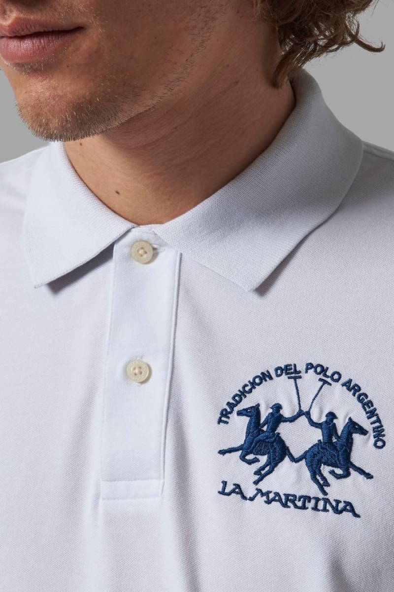 Polo La Martina Regular-fit Hombre Blancas Chile | LDB-5736