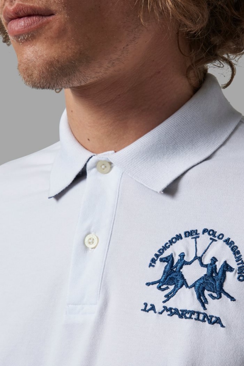 Polo La Martina Regular-fit Hombre Blancas Chile | GXK-7283