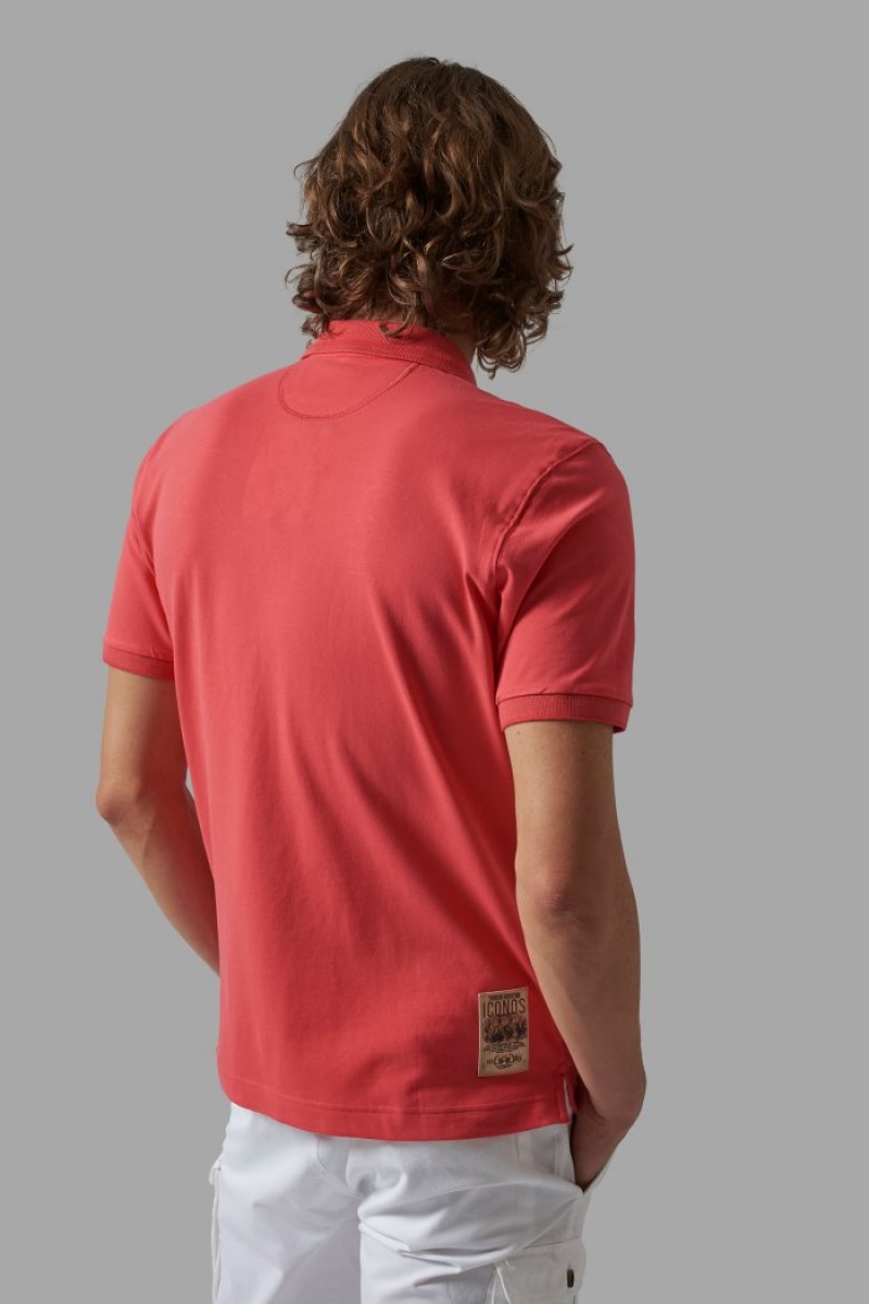 Polo La Martina Regular-fit Stretch Cotton Hombre Coral Chile | XJH-2373