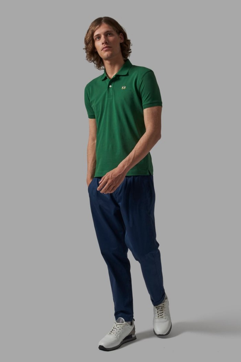 Polo La Martina Slim-fit Hombre Verde Chile | YHT-5532