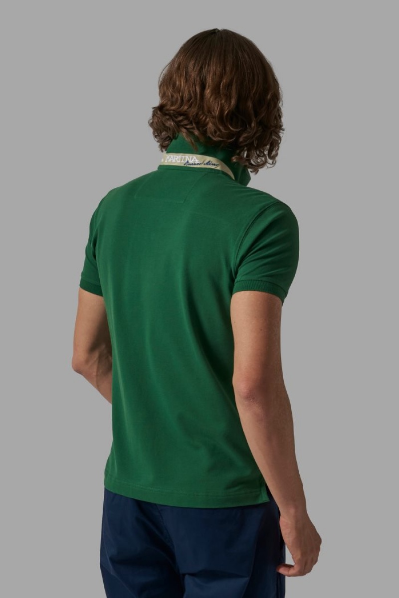 Polo La Martina Slim-fit Hombre Verde Chile | YHT-5532