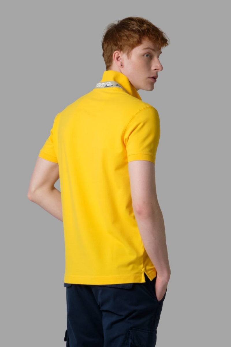 Polo La Martina Slim-fit Hombre Limón Chile | EDP-3314