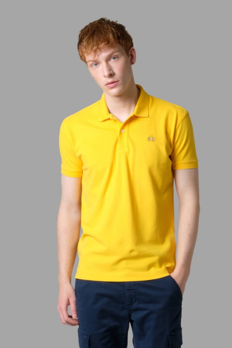 Polo La Martina Slim-fit Hombre Limón Chile | EDP-3314