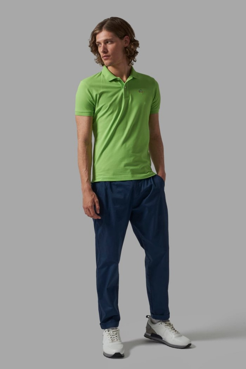 Polo La Martina Slim-fit Hombre Light Verde Chile | HEY-5495