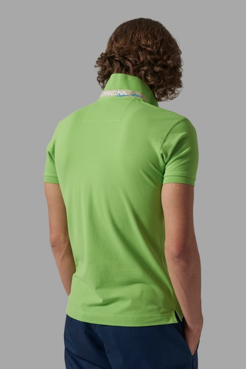 Polo La Martina Slim-fit Hombre Light Verde Chile | HEY-5495