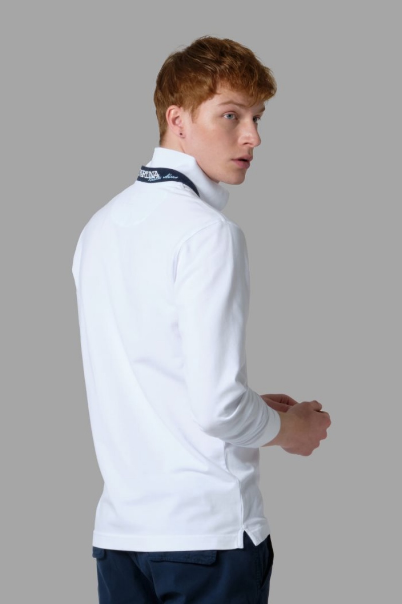 Polo La Martina Slim-fit Hombre Blancas Chile | KSE-1367