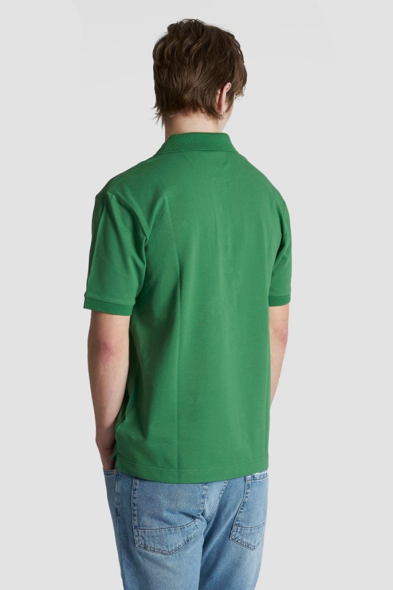 Polo La Martina Slim-fit Stretch Piqué Hombre Verde Chile | IHF-4118