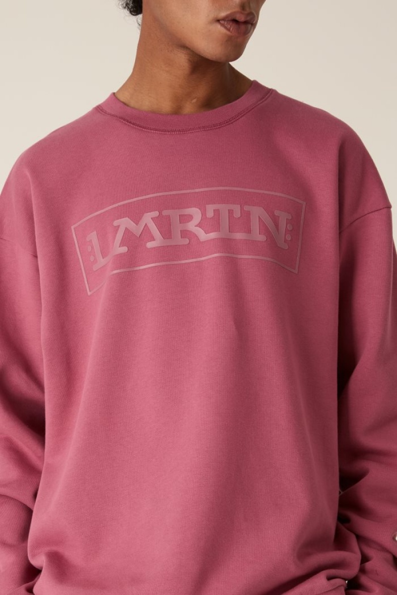 Sudadera La Martina LMRTN Crew-neck Rosas Chile | VAU-7511