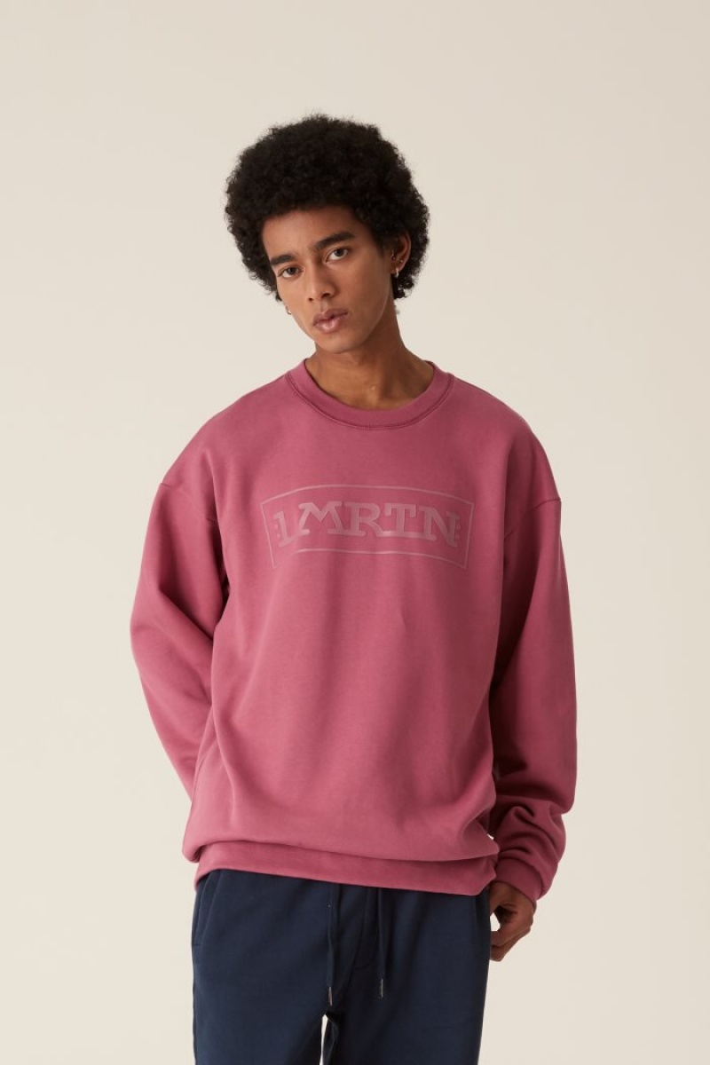 Sudadera La Martina LMRTN Crew-neck Rosas Chile | VAU-7511