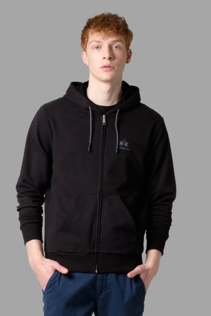 Sudadera La Martina Regular Fit Hombre Negras Chile | ZMV-9336