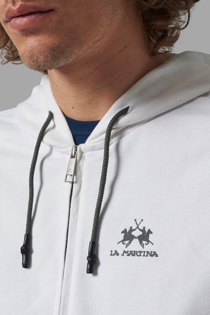 Sudadera La Martina Regular Fit Hombre Blancas Chile | PVY-0734