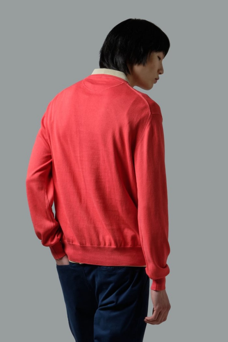 Sudadera La Martina Regular-fit Brushed Cotton Hombre Rojas Chile | IHL-4570