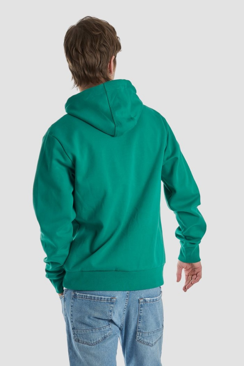 Sudadera La Martina Regular-fit Brushed Cotton Hombre Verde Chile | SKH-4272