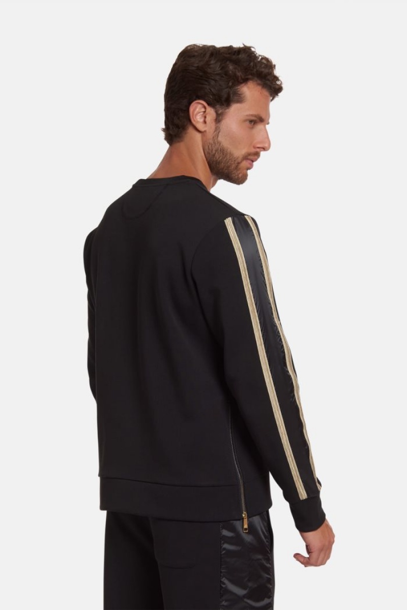 Sudadera La Martina Regular-fit Brushed Cotton Hombre Negras Chile | BSM-6295