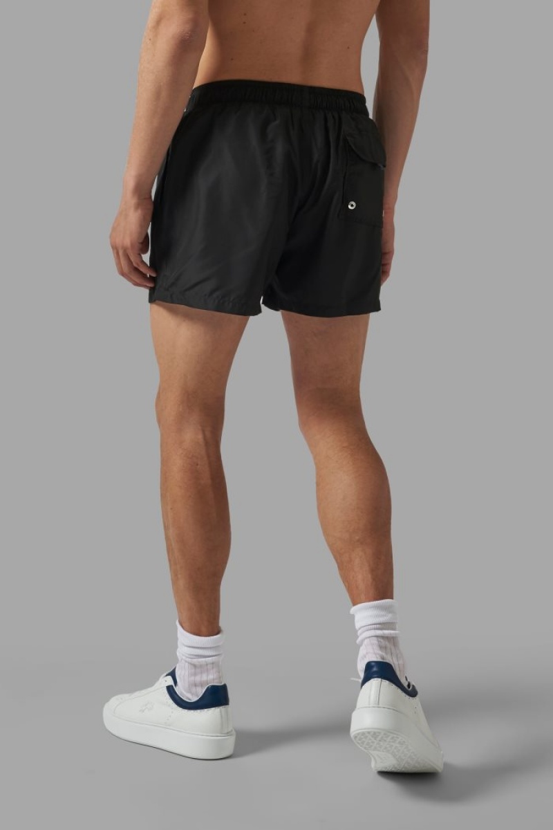 Swim Shorts La Martina Regular-fit Hombre Negras Chile | OXC-9997