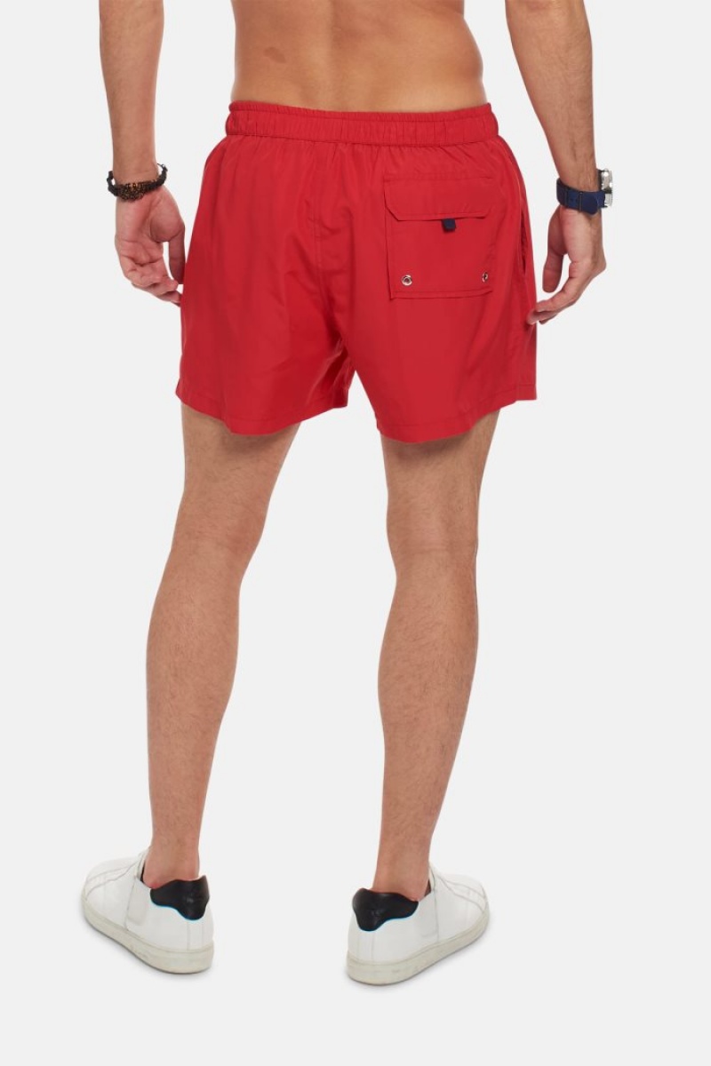 Swim Shorts La Martina Regular-fit Hombre Rojas Chile | SSO-4310